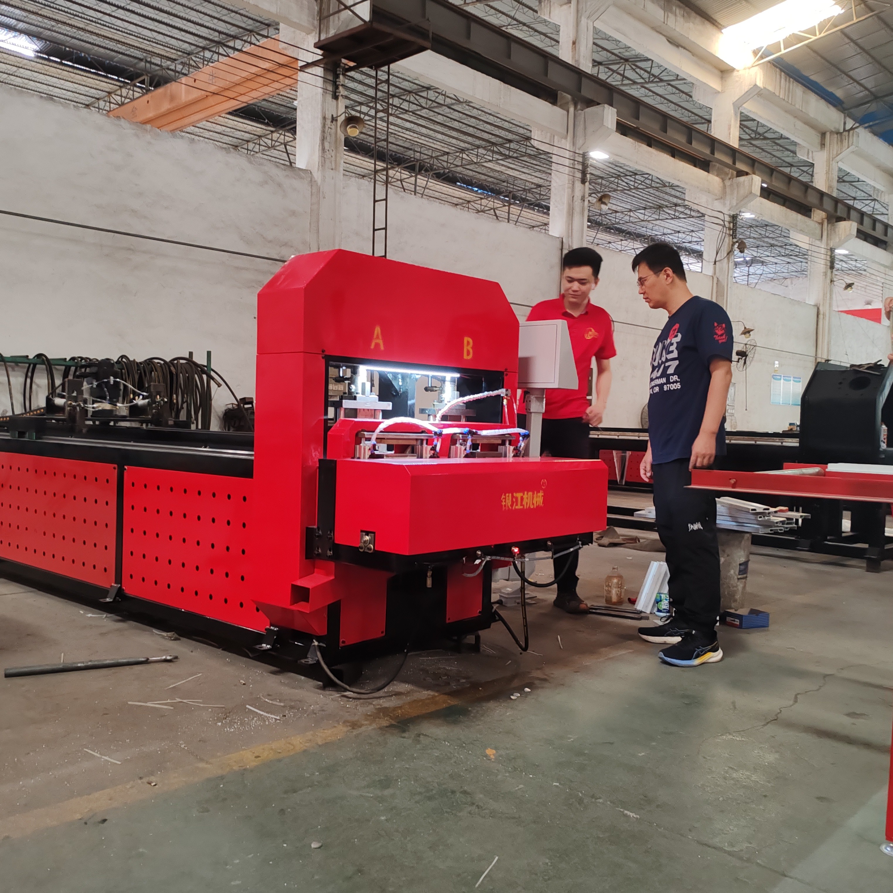 Electric Punching And Saw Cutting Machine Max. Processing Length 6000mm