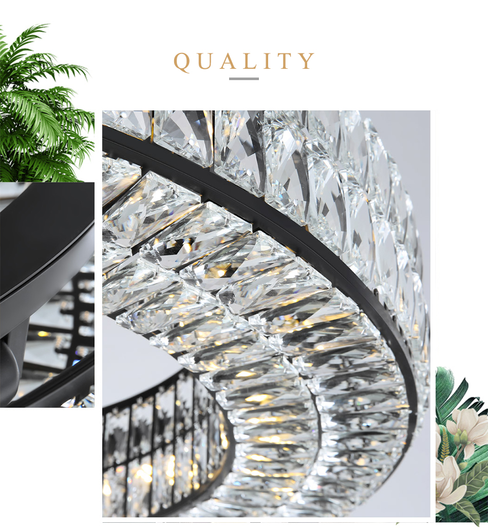 Luxury Crystal Chandeliers For Living Room Lobby Modern Home Decor crystal led chandelier(WH-CY-189)