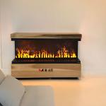60'' 1500mm Water Mist Electric Fireplace LED Light Modern Mutil-Color Flame