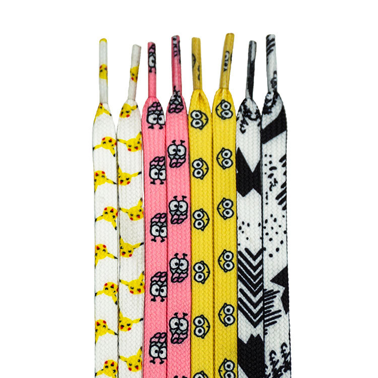 custom printed shoelace Power Item Piece Packaging Color Feature Hand charms flat shoelace Origin Type GUA Size Place