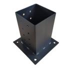Black Q235B Pergola Brackets for 4x4Woodworks Modular Modern DIY Pergola