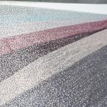 Printed 100% Nylon Blue Star Glitter Tulle Mesh Fabric For Dress