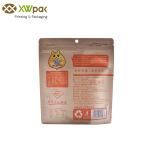 Customized Brown Kraft Paper Packaging Bags Resealable Mylar Bags With k