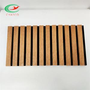 Quality Ceiling Wood Acoustic Wall Panels Practical MDF Polyester Material wholesale