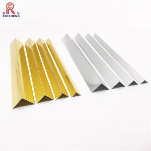 Quality 3mm Right Angle Aluminium Extrusion , Gold Anodised Aluminium Angle wholesale