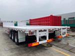 40 Feet Flatbed Container Transport Truck Semi Trailer with Relay Valve Wabco