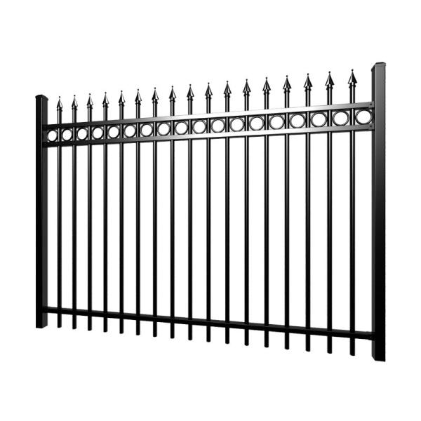 Aluminum Iron Wrought Fence 4ft 5ft 6ft 8ft Metal Picket Ornamental Iron Garden