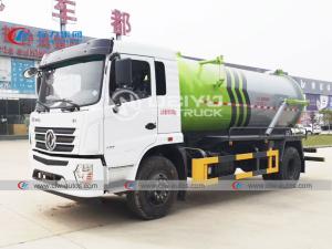 Quality DONGFENG 12 Tons Pumper Disposable Exhauster Sewage Suction Truck wholesale