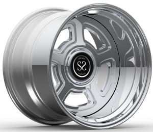 Quality Custom 3 PC Rims 18X8 And 18X12 Polished For Dodge Charger 1968 wholesale