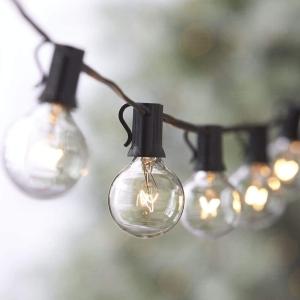 Quality IP44 Incandescent LED Fairy String Lights G40 For Christmas Wedding wholesale