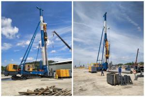 Quality Walking Type Hydraulic Impact Hammer / Excavator Mounted Vibro Hammer wholesale