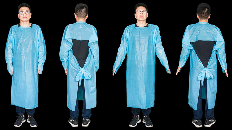 Thumb Hook Non Sterile Disposable CPE Isolation Apron