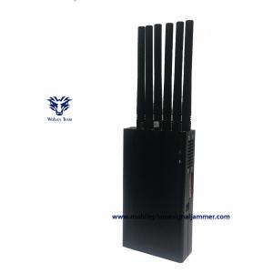 Quality Newest 6 Antenna Handheld Type 3G 4G Cell Phone Signal Jammer wholesale