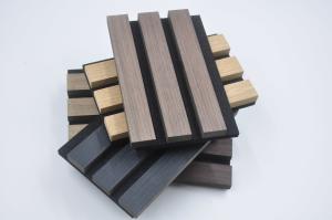 Quality Modern Acoustic Wood Veneer Panel Akupanel PET Soundproofing For Hotel wholesale