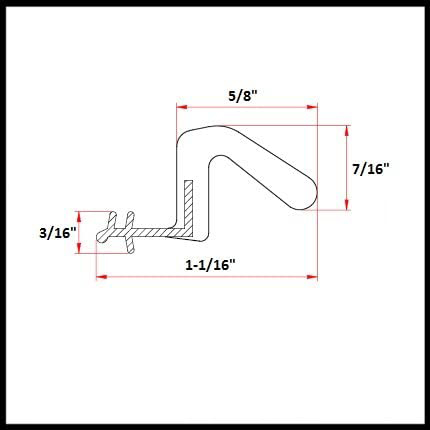 Kerf Weather Strip for Wooden Doors -40-280C PU Foam Window Seals Extruded Production