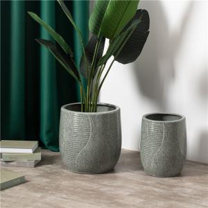 Quality Western Modern Style Luxury Round Indoor Outdoor Garden Pots Minimalism Ceramic Flower Pots &amp; Planter wholesale
