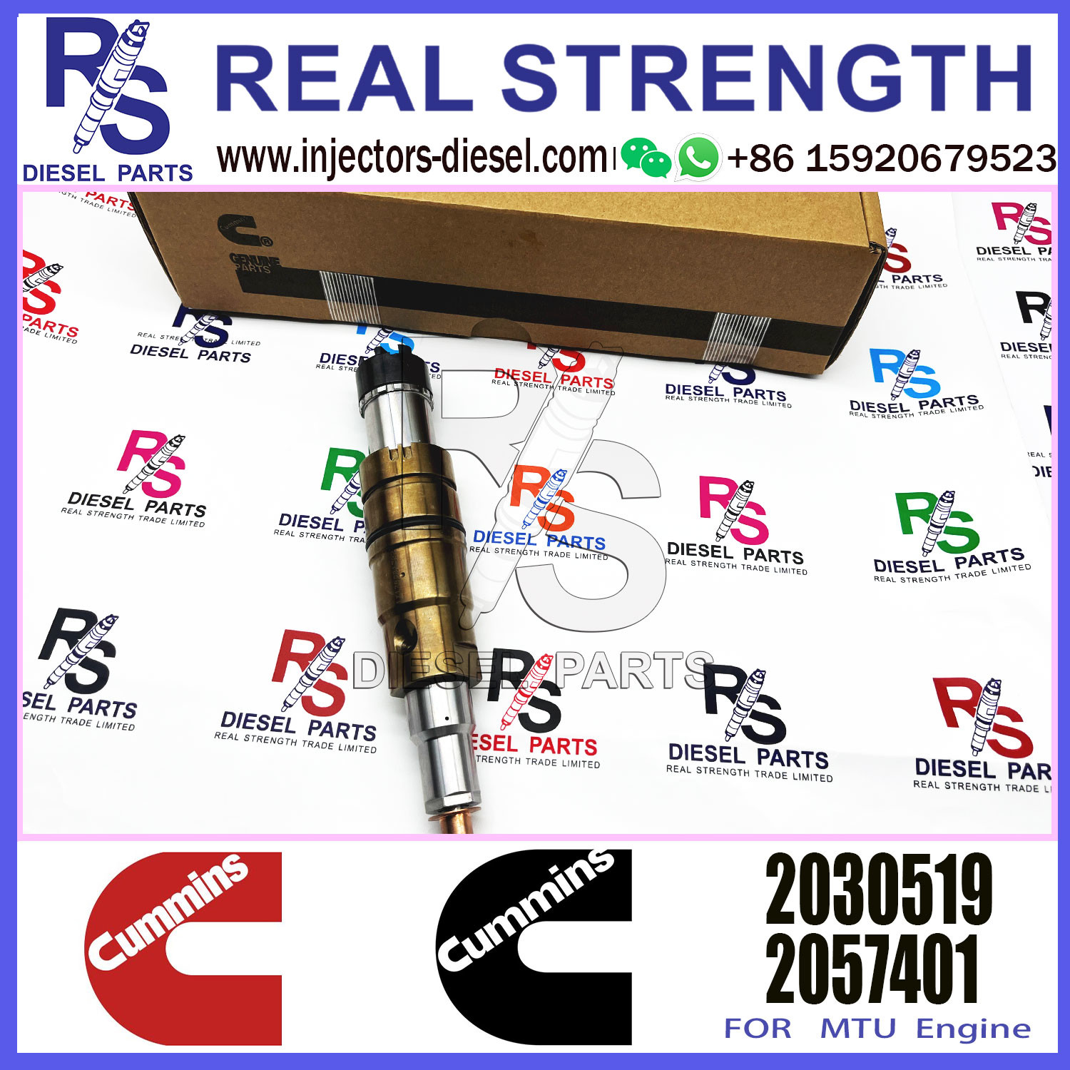 Diesel Common Rail Fuel Injector 1948565 2030519 2031836 2031835 2086663