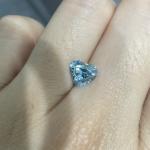 IGI Certified Fancy Intense Blue CVD Heart Shape Synthetic Diamond 100% Diamond