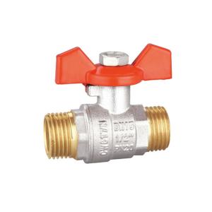 Quality Nickel Plated Half Inch Brass Ball Valve Max 25bar Pressure BV1032-MM wholesale