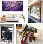 Heavy Duty Flush Mount Headboard Hanging Aluminum Profile Wall Brackets