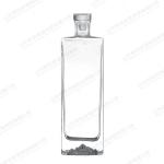 Glass Body Material 500ml Mountain Shape Bottom Vodka Whisky Bottle for Other