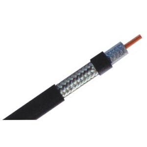 Quality RG11 CATV Coaxial Cable 14 AWG CCS Conductor 60% AL Braiding CM Rated PVC Jacket wholesale