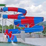 Sturdy Spiral Pool Slide Outdoor Water Slide Equipment Wear Resistance
