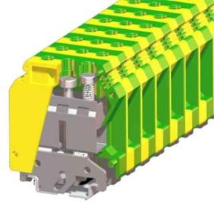 Quality SKJ-35JD Din Rail Terminal Blocks With Marking Paper Strips And Protective Covers wholesale