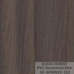 Partition PVC Decorative Film 0.25mm - 0.60mm Thickness Dark Grey Color