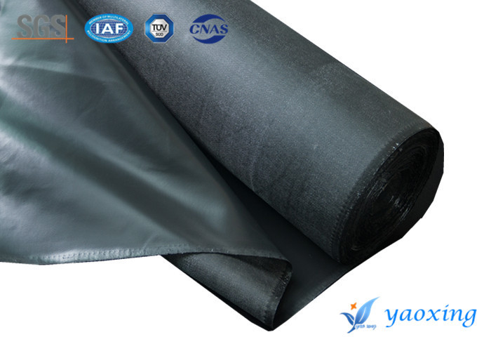 Plain Twill Stain Silicone Rubber Coated Fiberglass Fabric