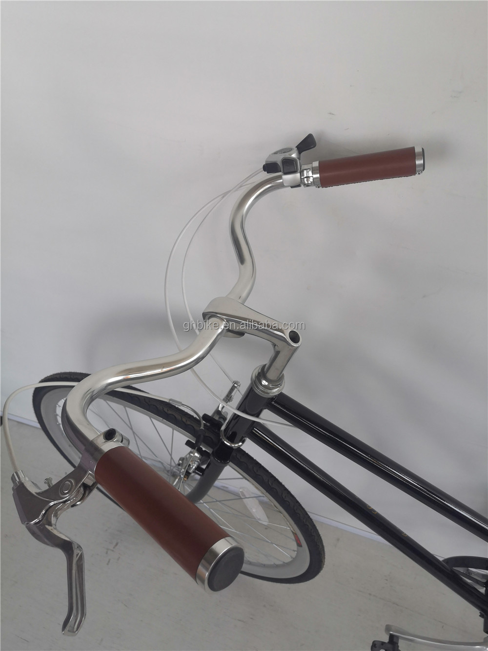 Front and rear wheel V brake 7 speed 26 inch bicycle custom adult womens city cruiser bike with hard frame