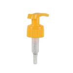 Yellow Left Right Lock Pump 28/410 PP Plastic Lotion Pump Dispenser Customizable