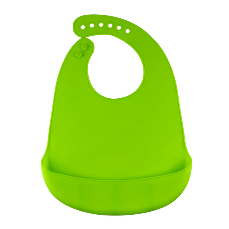 Dinnerware Soft Silicone Bib , Infants Toddlers Silicone Bibs With Crumb CatcherDinnerware Soft Silicone Bib , Infants T