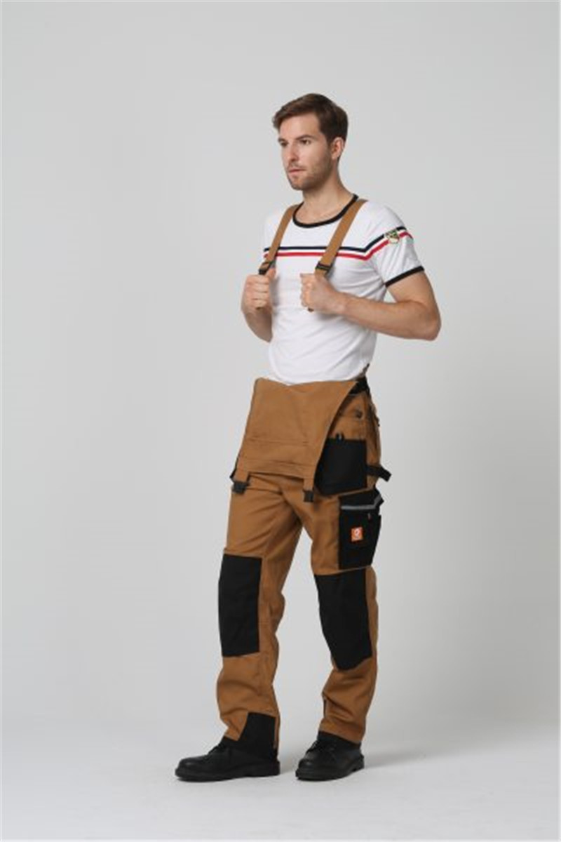 Clip Buckles Mens Work Uniforms 320gsm Overall Bibs For Men