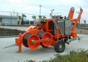 China Cable Stringing Equipment Hydraulic Cable Puller Winch 220KN Capacity on sale
