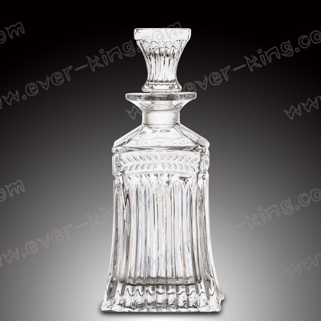 Square Shaped empty 750ML Glass Tequila Bottles