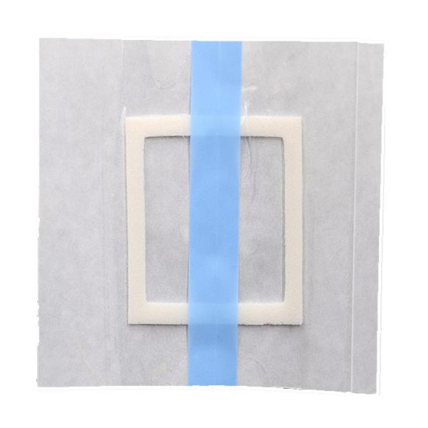 Cheap Medical waterproof transparent wound dressing adhesive pad silicone wound dressing border for sale