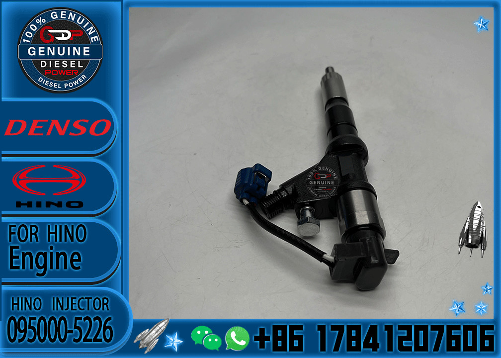 Fuel injector 095000-5226 095000-5220 095000-5221 23670-E0341For HINO TRUCK E13C/ HINO700