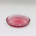 Modern Style Glass Bath Accessories Set For Bathroom Red Color round shape