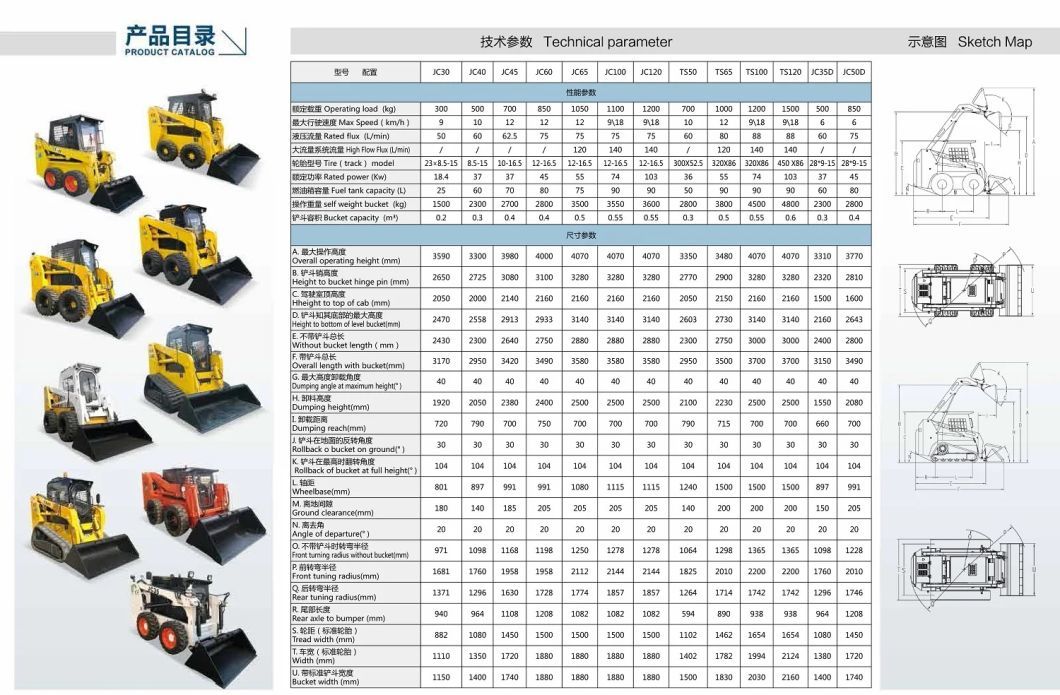 Crawler Skid Steer Loader with Track