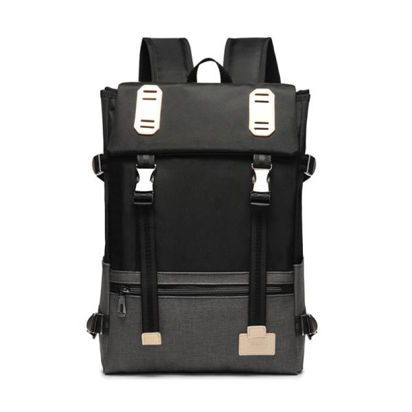 Factory direct sale men large capacity retro style hit-color oxford travelling