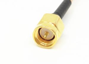 Quality RG316 RF Cable Assemblies SMA Male To MMCX Male Right Angle Connector wholesale