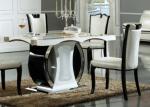 6 person rectangular hotel natural marble table dining room furniture