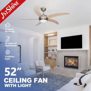 Quality Pull Chain 220V 5 MDF Blades Large Ventilation AC Ceiling Fan for Restaurant Decoration 2- wholesale