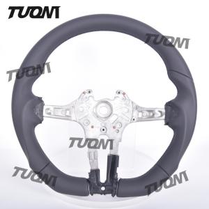 Quality Customized Bmw Carbon Fiber Steering Wheel with Flat Bottom and Real Leather wholesale