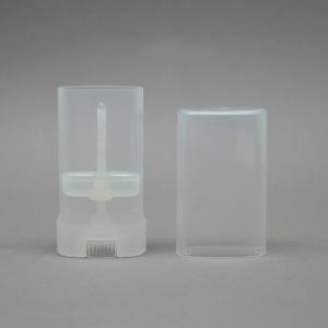 Quality Translucent Lip Balm Tube Plastic Deodorant Oval Bulk Chapstick Tubes wholesale