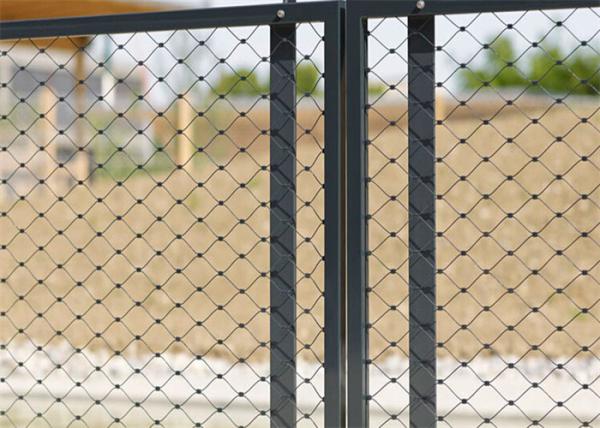 High Flexibility 25x25mm Stainless Steel Rope Mesh Safety Staircase Net For