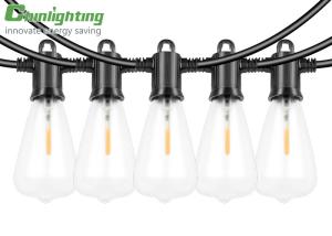 Quality IP65 Waterproof Frosted ST38 Hanging Bulb String Lights wholesale