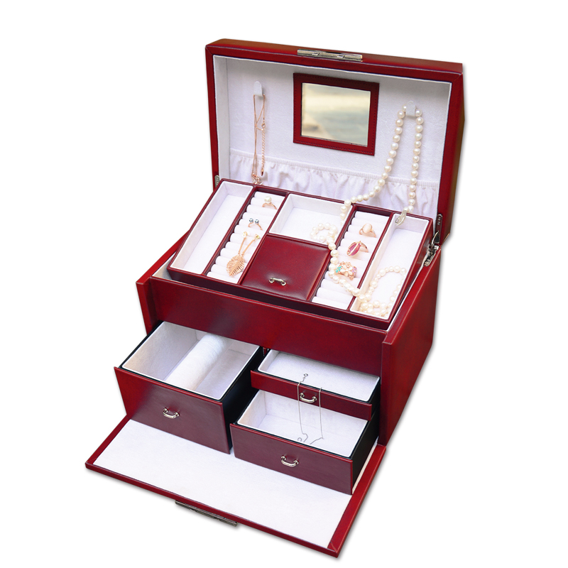 Gift Packaging All In One Jewellery Box , Portable Luxury Travel Jewelry Case