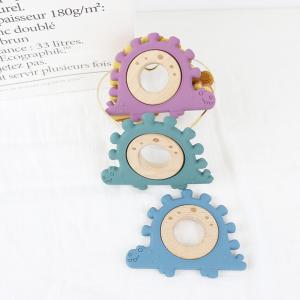 Quality Multi Color Silicone Children Wooden Toys Wristband For Infant wholesale